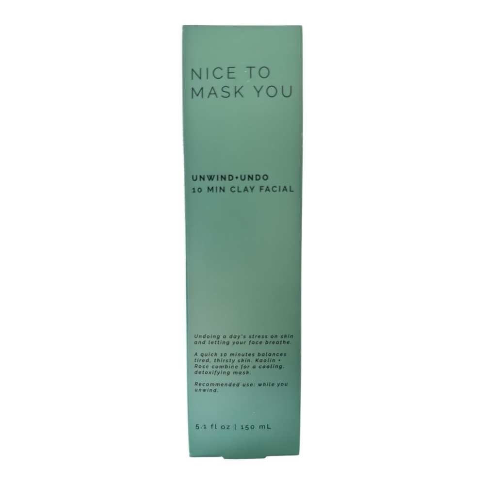 Sun+Moon Nice to Meet You Unwind 10-Min Clay Facial Mask NIB